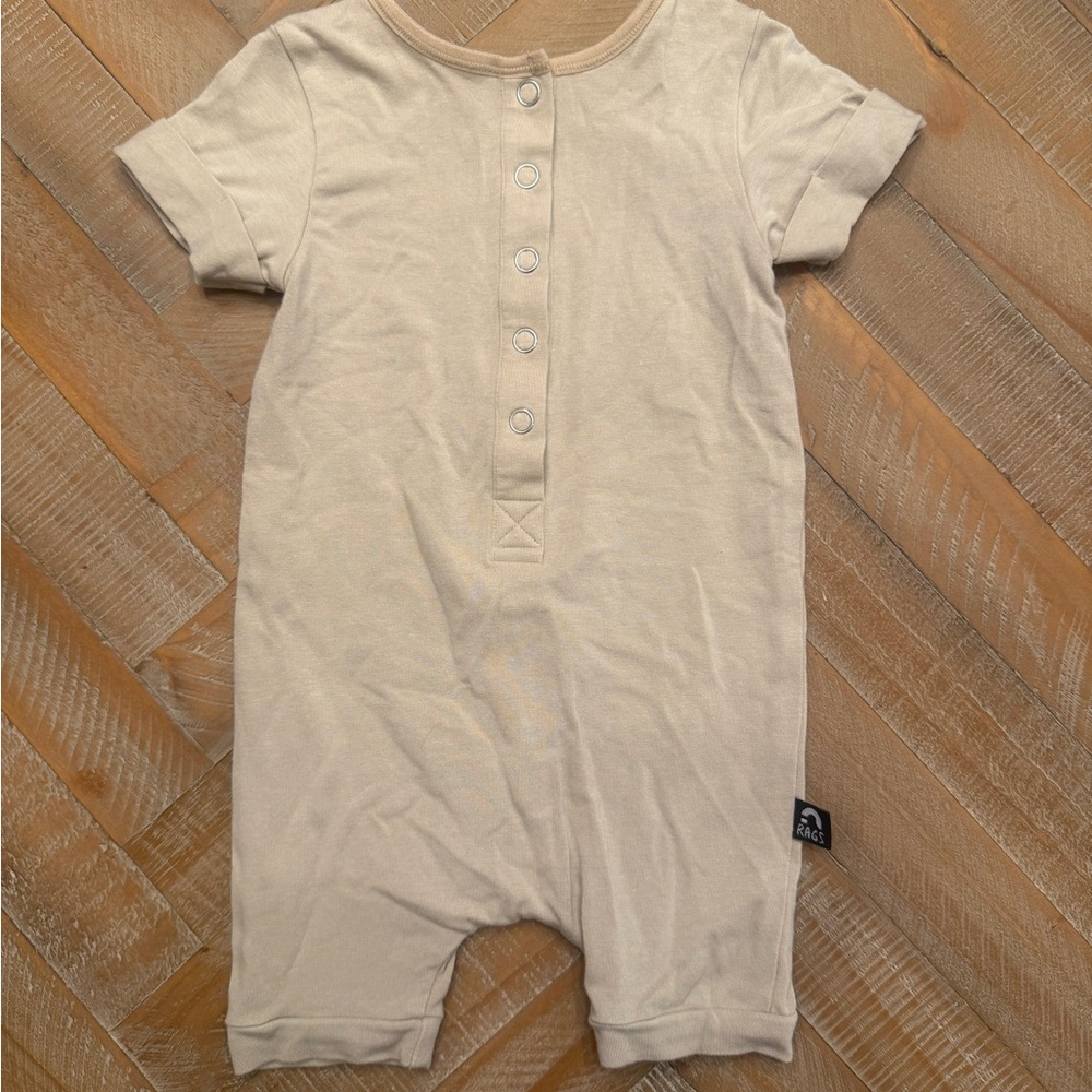 Rags to Raches Essentials Beige Romper 6-12 months